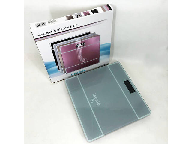 Ваги підлогові електронні iScale 2017D 180кг (0,1кг), з температурою. Колір: білий. - Фото 4