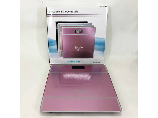Ваги для підлоги електронні iScale 2017D 180кг (0,1кг) з температурою ваги для підлоги 180 кг. Колір: рожевий - Фото 11