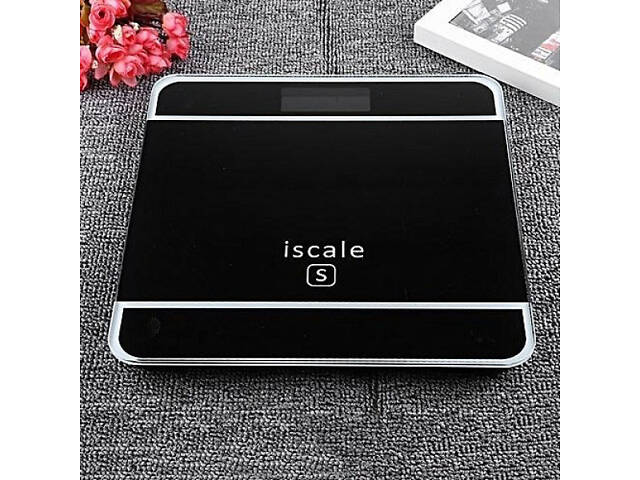 Ваги для підлоги електронні iScale 2017D 180кг (0,1кг), з температурою, ваги для підлоги. Колір: чорний - Фото 3