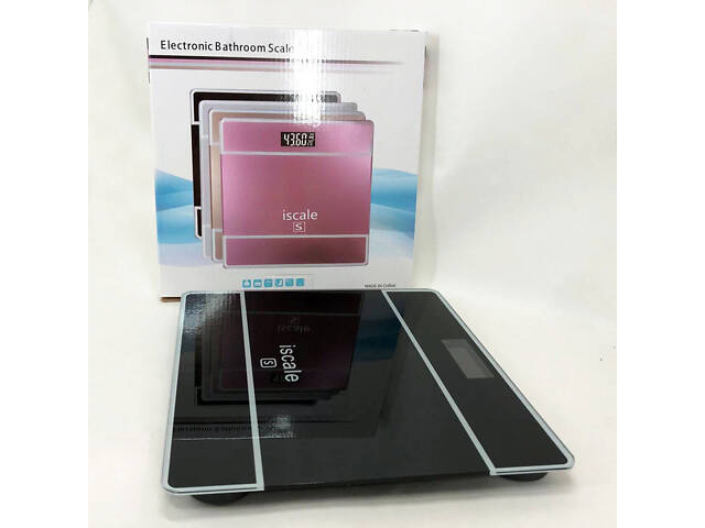Ваги для підлоги електронні iScale 2017D 180кг (0,1кг), з температурою, ваги для підлоги. Колір: чорний - Фото 10