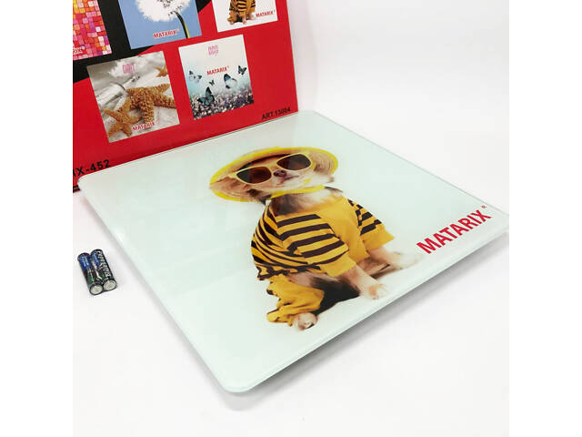 Ваги підлогові MATARIX MX-452 180 кг, Ваги підлогові для вимірювання маси тіла електронні, пес - Фото 2