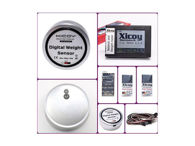 Весы цифровые XICOY CGPRO100ANG с угломером для балансировки авиамоделей - Фото 1