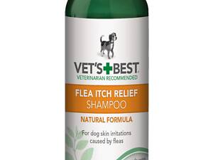 Vet`s Best Flea Itch Relief Shampoo (Ветс Бест Флея Итч Рельеф) успокаивающий шампунь от укусов блох для собак.