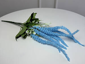 Гілка амаранту штучна 5шт/уп. Колір: блакитний