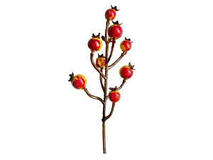 Гілка декоративна з осінніми ягодами YES 973923 22.5 см