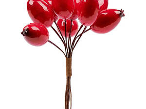 Гілка декоративна YES Ягоди 974148 17 мм 9 шт червона