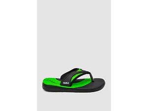 Вьетнамки детские, цвет черно-салатовый, 243R9015B-17