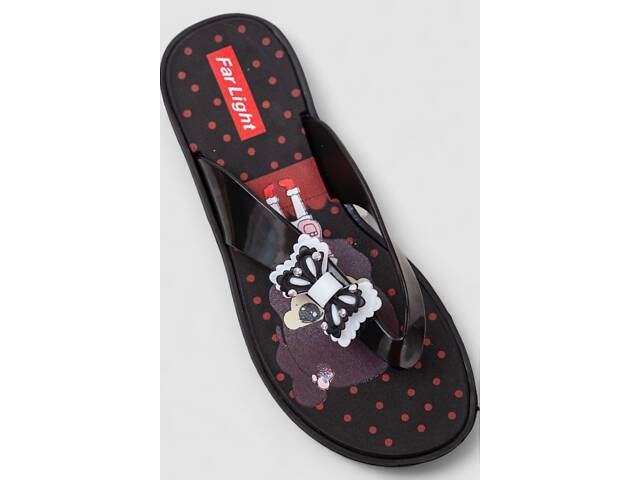 Вьетнамки детские для девочек, цвет черный, 243R7000C-3 - Фото 2