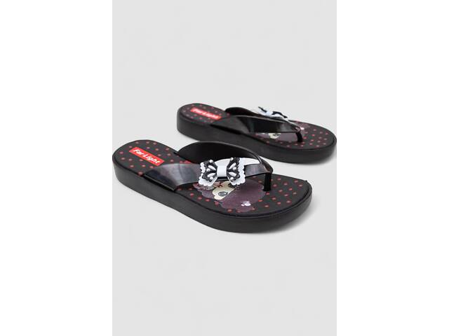 Вьетнамки детские для девочек, цвет черный, 243R7000C-3 - Фото 3