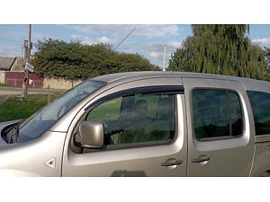 Ветровики (2 шт, Sunplex Sport) для Renault Kangoo 2008-2020 гг