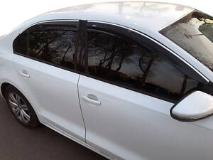 Килимки з хром смужкою (4 шт, Niken) для Volkswagen Jetta 2011-2018 рр.