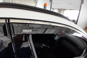 Ветровики с хромом (4 шт, Niken) для Hyundai Tucson NX4 2021-2024 гг