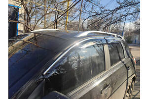 Ветровики с хромом (4 шт, Sunplex Chrome) для Nissan Qashqai 2007-2010 гг