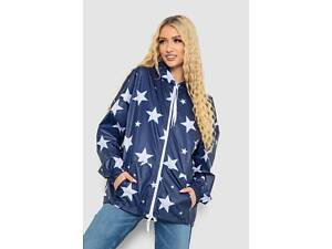 Ветровка женская с капюшоном, цвет синий, 238R102