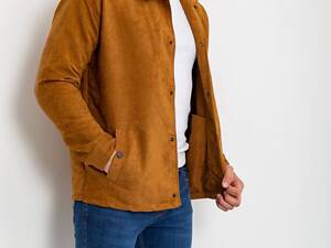 Вітровка чоловіча на кнопках, колір гірчичний, 131R3022