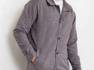 Вітровка чоловіча на кнопках, колір сірий, 131R3022