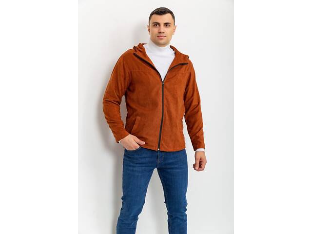 Вітровка чоловіча на блискавці, колір теракотовий, 131R3009 - Фото 1