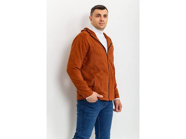 Вітровка чоловіча на блискавці, колір теракотовий, 131R3009 - Фото 3