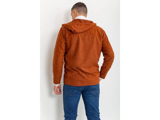 Вітровка чоловіча на блискавці, колір теракотовий, 131R3009 - Фото 4
