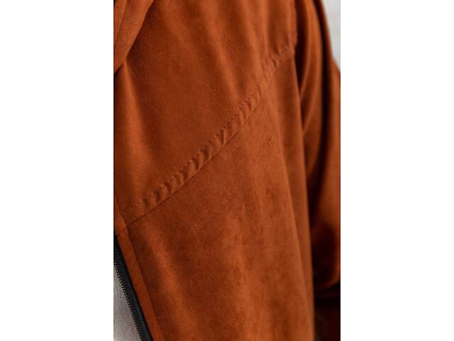Вітровка чоловіча на блискавці, колір теракотовий, 131R3009 - Фото 5