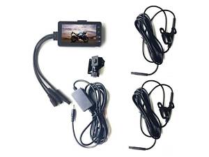 Видеорегистратор для мотоцикла с двумя камерами Leshp SE300, угол обзора 120 градусов.