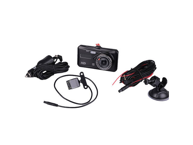 Відеореєстратор з камерою заднього виду автомобільний реєстратор - Фото 4