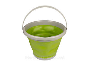 Ведро TRAMP складное силиконовое 10л UTRC-091 Олива, Оригинал!