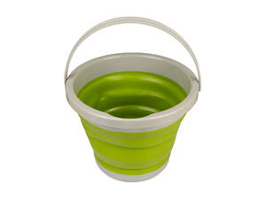 Ведро TRAMP складное силиконовое 5л UTRC-092, Олива