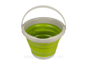 Ведро TRAMP складное силиконовое 5л, Зеленый, Оригинал!