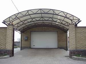 Виготовляємо навіси під авто, козирки над дверима