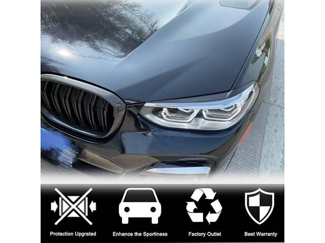 Ресницы на фары Carbon V1 для BMW X3 G01 2018- гг. - Фото 3