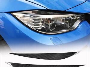 Ресницы на фары Сухой карбон V2 для BMW 4 серии F-32 2012-2020 гг.