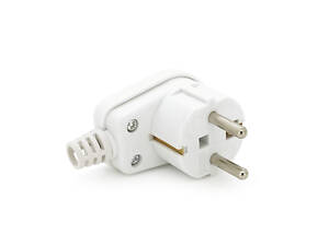 Вилка із заземленням кутова SQ-SN-03, 16 A 250 V, White, Q200