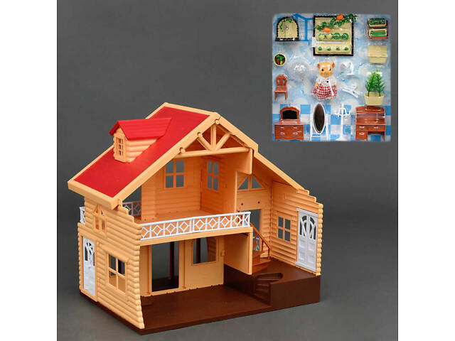 Вілла 'Щаслива сім'я' 012-03 (6) меблі, фігурка, підсвічування, в коробці - Фото 1