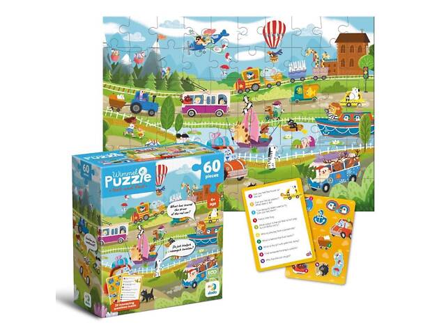 Віммельпазл "Диво-транспорт", 60 ел - Фото 1