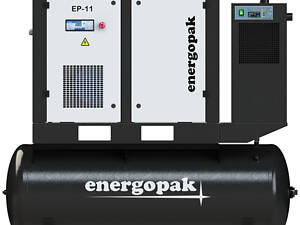 Гвинтовий компресор Energopak EP 11/RD-T270 з осушувачем та ресивером 270л (1,8 м3/хв, 7,5 бар, 11 кВт)