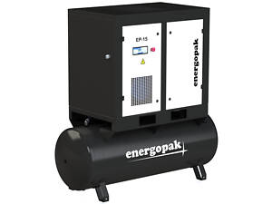 Винтовой компрессор Energopak EP 15-T500 с ресивером 500л 1600 л/хв, 12.5 бар, 15 кВт