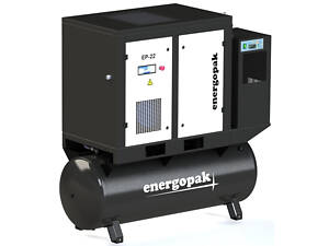 Гвинтовий компресор Energopak EP 22/RD-T500 з осушником і ресивером 500 л 3000 л/хв, 10 барів, 22 кВт