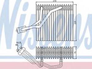 Випарник AI A 3S 3(96-)1.6 i(+)[OE 1J1.820.103 A] NISSENS 92176 на AUDI A3 (8L1)