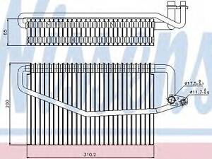 Випарювач кондиціонера NISSENS 92245 на MERCEDES-BENZ CLK (C209)