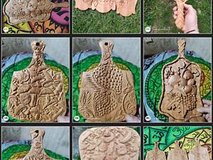 Вироби з дерева різної тематики:картини і пано