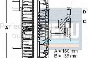 Вискомуфта  для моделей: MERCEDES-BENZ (E-CLASS, E-CLASS,E-CLASS,E-CLASS,E-CLASS,C-CLASS,E-CLASS,C-CLASS,E-CLASS,SLK,CLK