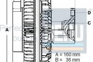 Вискомуфта для моделей:MERCEDES-BENZ (SL,G-CLASS,C-CLASS,E-CLASS,C-CLASS,E-CLASS,CLK,G-CLASS,CLK)