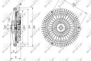 Віскомуфта вентилятора DB W210 E300TD 97-