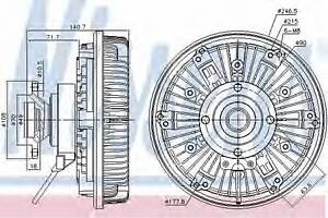Вискомуфта вентилятора охлаждения 86 024