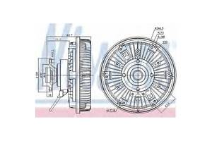 Вискомуфта вентилятора охлаждения