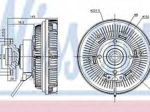 Віскозна муфта NISSENS 86022 на MAN TGA