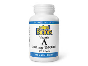 Vitamin A 3000mcg 10000IU - 180 softgels