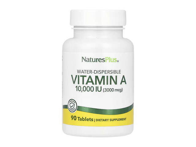 Витамин A Nature's Plus Vitamin A 10,000 IU Water-Dispersible 90 таблеток - Фото 1