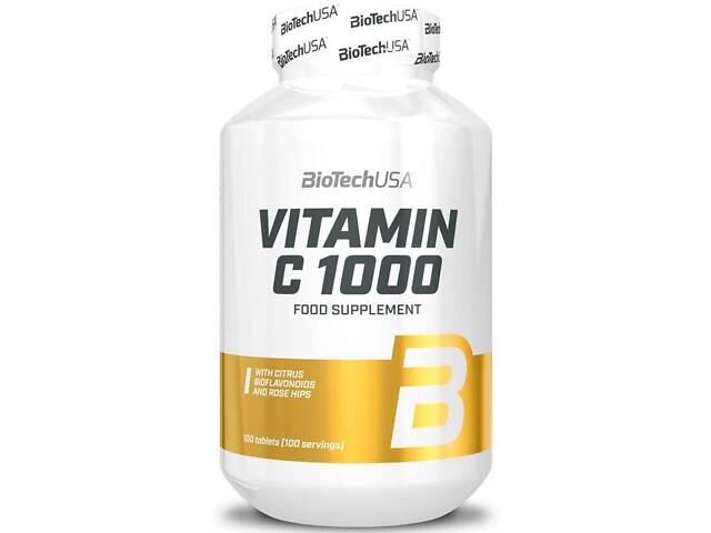 Вітамін C BioTech Vitamin C 1000 100 tabs - Фото 1